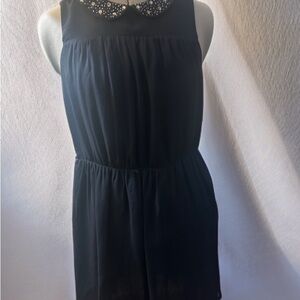 LOFT  Dress with Pearl Collar